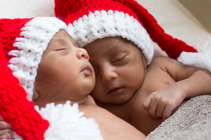 christmas newborn twins photography crewe